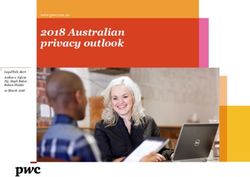 2018 AUSTRALIAN PRIVACY OUTLOOK - PWC AUSTRALIA
