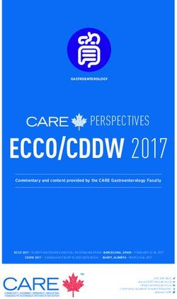 ECCO/CDDW 2017 PERSPECTIVES - CARE Education