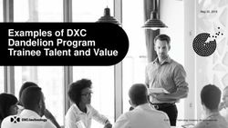 Examples of DXC Dandelion Program Trainee Talent and Value - May 23, 2019