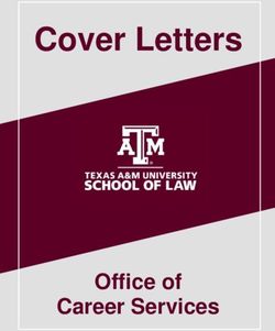Cover Letters - Office of Career Services - Texas A&M University School of Law