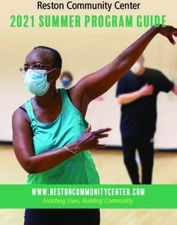 2021 Summer Program Guide - Reston Community Center - www.restoncommunitycenter.com