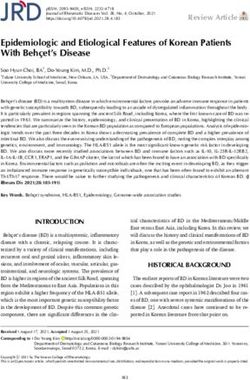 Epidemiologic and Etiological Features of Korean Patients With Beh&ccedil;et's Disease