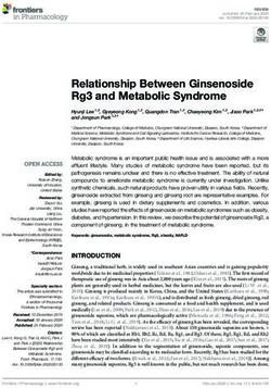 Relationship Between Ginsenoside Rg3 and Metabolic Syndrome - Frontiers