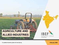 AGRICULTURE AND ALLIED INDUSTRIES - February 2020