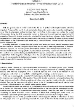 Group 47 Twitter Political Influence - Presidential Election 2012