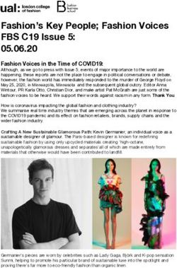 Fashion's Key People; Fashion Voices FBS C19 Issue 5: 05.06.20 - University of the Arts London