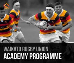 Academy Programme Waikato Rugby Union - Sporty