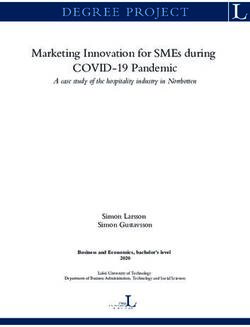 Marketing Innovation for SMEs during COVID-19 Pandemic
