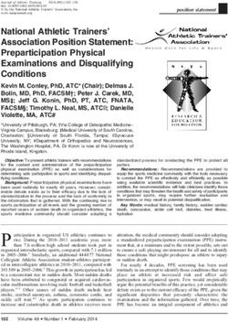 National Athletic Trainers' Association Position Statement: Preparticipation Physical Examinations and Disqualifying Conditions
