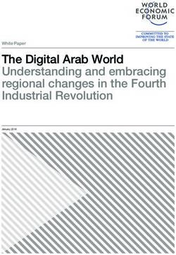 The Digital Arab World Understanding and embracing regional changes in the Fourth Industrial Revolution - White Paper