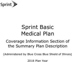 Sprint Basic Medical Plan - Coverage Information Section of the Summary Plan Description