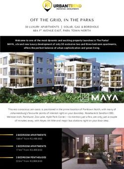 OFF THE GRID, IN THE PARKS - Urbantrend Properties