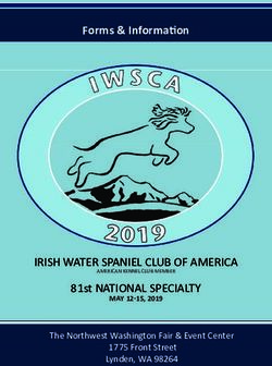 Forms & Information - IRISH WATER SPANIEL CLUB OF AMERICA 81st NATIONAL SPECIALTY