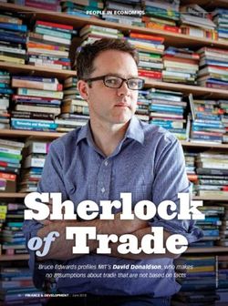 Sherlock of Trade - PEOPLE IN ECONOMICS - IMF ...
