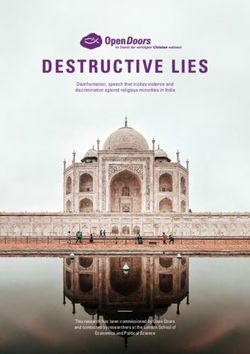 DESTRUCTIVE LIES Disinformation, speech that incites violence and discrimination against religious minorities in India - Open Doors Deutschland