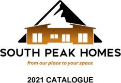 2021 CATALOGUE - South Peak Homes