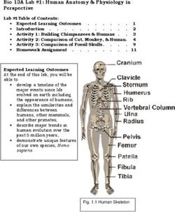 Bio 13A Lab #1: Human Anatomy & Physiology in Perspective