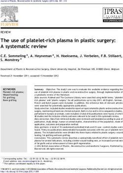 The use of platelet-rich plasma in plastic surgery: A systematic review