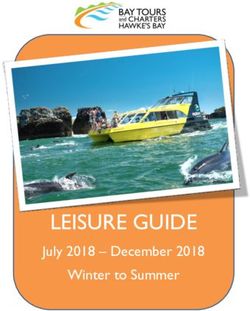 LEISURE GUIDE July 2018 - December 2018 Winter to Summer - Bay Tours