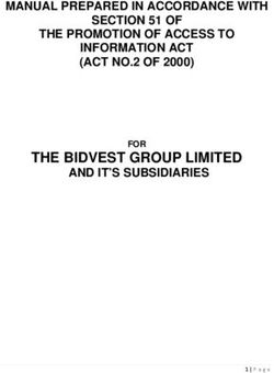 THE BIDVEST GROUP LIMITED - MANUAL PREPARED IN ACCORDANCE WITH SECTION 51 OF THE PROMOTION OF ACCESS TO INFORMATION ACT (ACT NO.2 OF 2000) AND ...