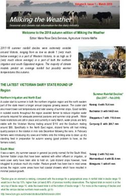 THE LATEST VICTORIAN DAIRY STATE ROUND UP - Agriculture Victoria
