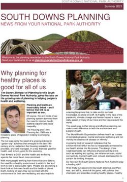SOUTH DOWNS PLANNING NEWS FROM YOUR NATIONAL PARK AUTHORITY