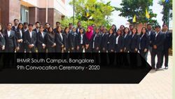 IIHMR South Campus, Bangalore 9th Convocation Ceremony 2020