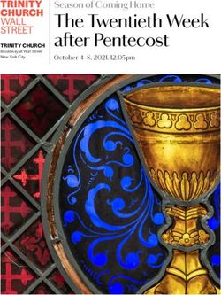 The Twentieth Week after Pentecost - Season of Coming Home October 4-8, 2021, 12:05pm - Trinity Church Wall Street