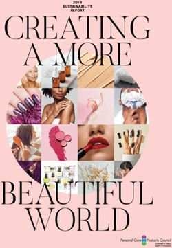 CREATING A MORE - BEAUTIFUL WORLD - SUSTAINABILITY 2019 - Personal Care Products Council