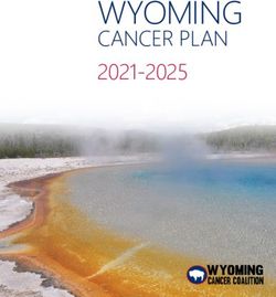 WYOMING CANCER PLAN 2021-2025 - Wyoming Department of ...