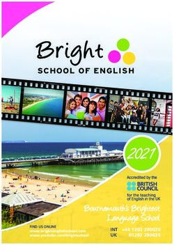 2021 SCHOOL OF ENGLISH - Bright School Of English