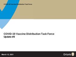 COVID-19 Vaccine Distribution Task Force Update #9 - March 12, 2021