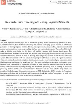 Research-Based Teaching of Hearing-Impaired Students