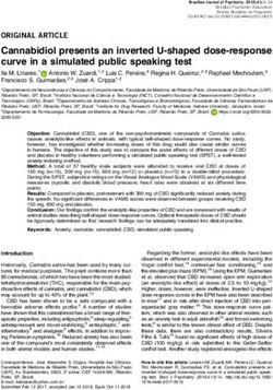 Cannabidiol presents an inverted U-shaped dose-response curve in a simulated public speaking test - SciELO