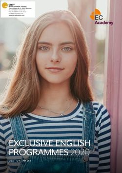 EXCLUSIVE ENGLISH PROGRAMMES 2020 - USA UK MALTA