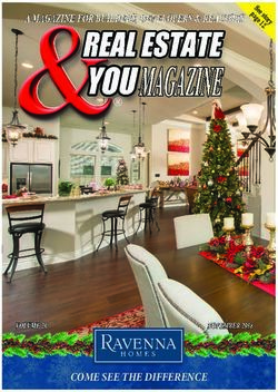 COME SEE THE DIFFERENCE - Real Estate & You Magazine