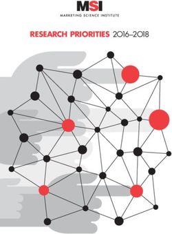 RESEARCH PRIORITIES 2O16-2O18 - Marketing Science Institute