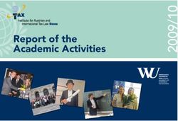 Report of the Academic Activities