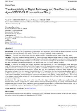 The Acceptability of Digital Technology and Tele-Exercise in the Age of COVID-19: Cross-sectional Study - JMIR Aging