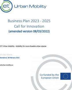 Call for Innovation Business Plan 2023 2025 - (amended version 08/03/2022) EIT Urban Mobility - Mobility for more liveable urban spaces - EIT ...