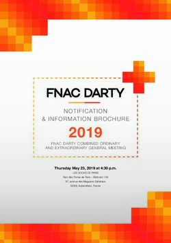 2019 NOTIFICATION & INFORMATION BROCHURE - Groupe Fnac Darty