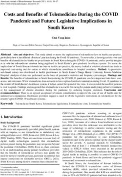 Costs and Benefits of Telemedicine During the COVID Pandemic and Future Legislative Implications in South Korea