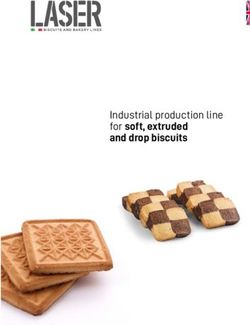 Industrial production line for soft, extruded and drop biscuits