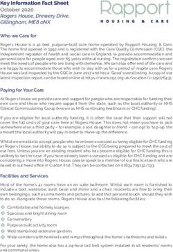 Key Information Fact Sheet October 2020 Rogers House, Drewery Drive, Gillingham, ME8 0NX