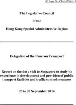 The Legislative Council of the Hong Kong Special Administrative Region Delegation of the Panel on Transport Report on the duty visit to Singapore ...