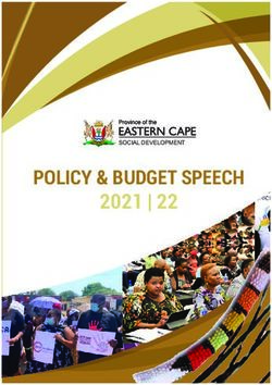 POLICY & BUDGET SPEECH - 2021 | 22 SOCIAL DEVELOPMENT - ECDSD