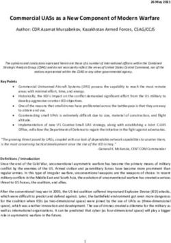 Commercial UASs as a New Component of Modern Warfare