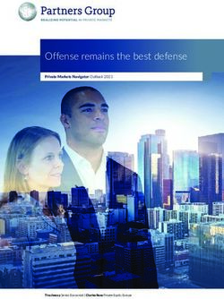 Offense remains the best defense - Private Markets Navigator Outlook 2021 - Partners Group