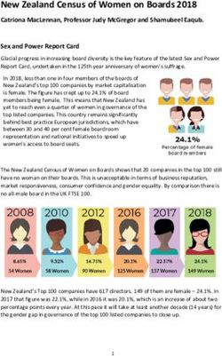 New Zealand Census of Women on Boards 2018 - AUT