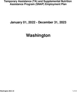 Washington January 01, 2022 - December 31, 2023 - Temporary Assistance (TA) and Supplemental Nutrition